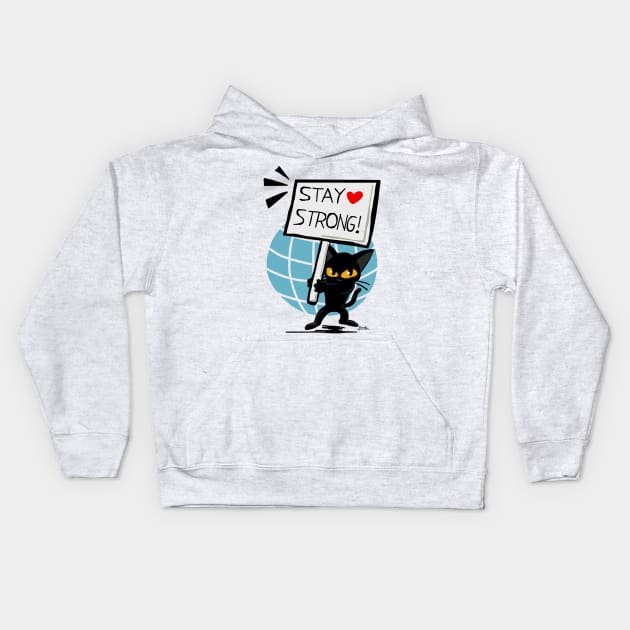 Stay strong Kids Hoodie by BATKEI